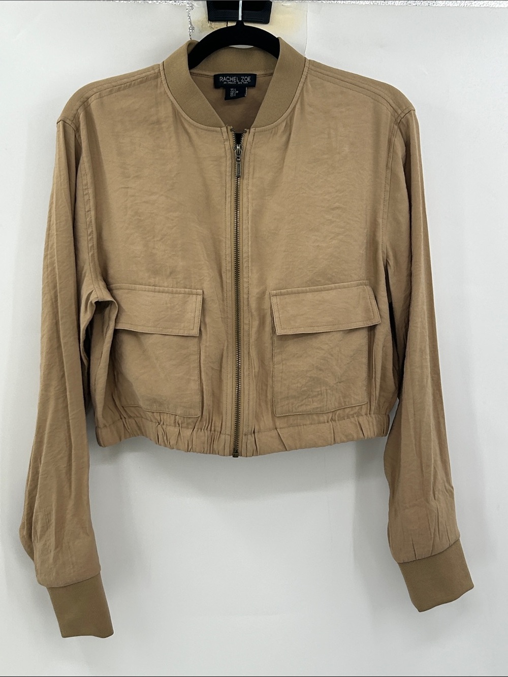 Rachel Zoe Cropped Bomber Jacket Size Medium
